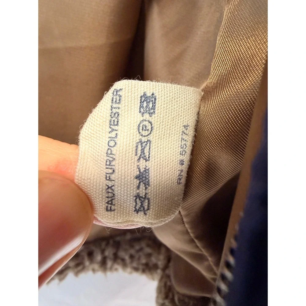 Simply Southern Womens Sherpa Vest Tan Brown Faux Fur Full Zip Pockets Medium